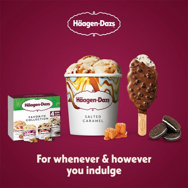 Häagen-Dazs Crunchy Cookies & Cream ice cream sticks 3 x 80ml, UK version