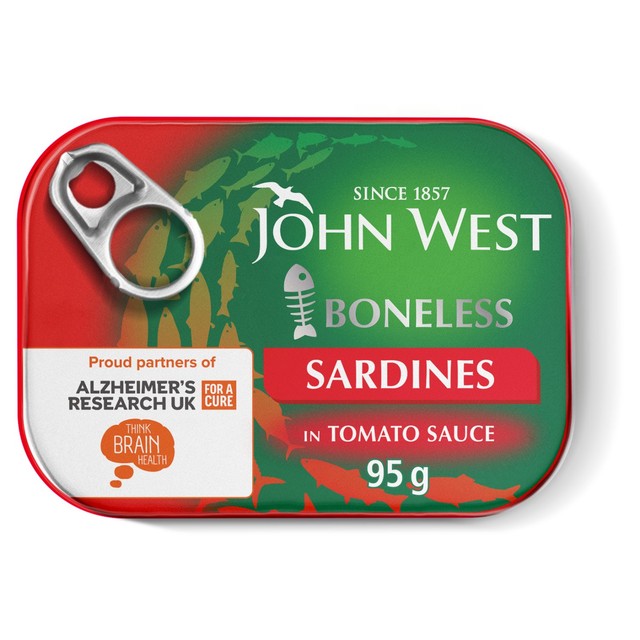 John West Boneless Sardines in Tomato Sauce 95g - British product