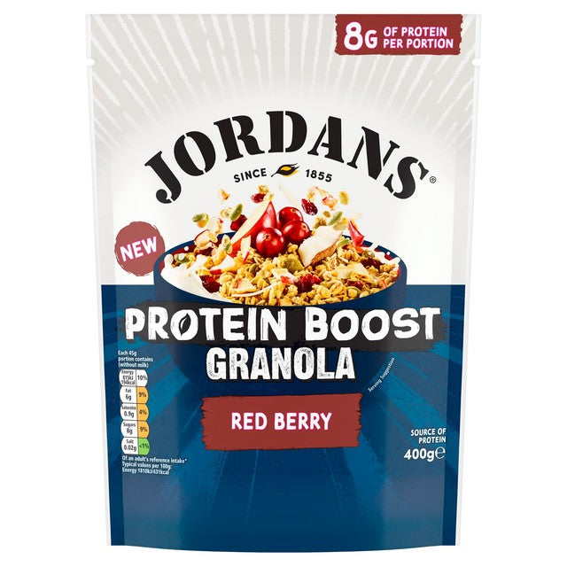 Jordans Protein Boost Red Berry Granola 400g, UK version