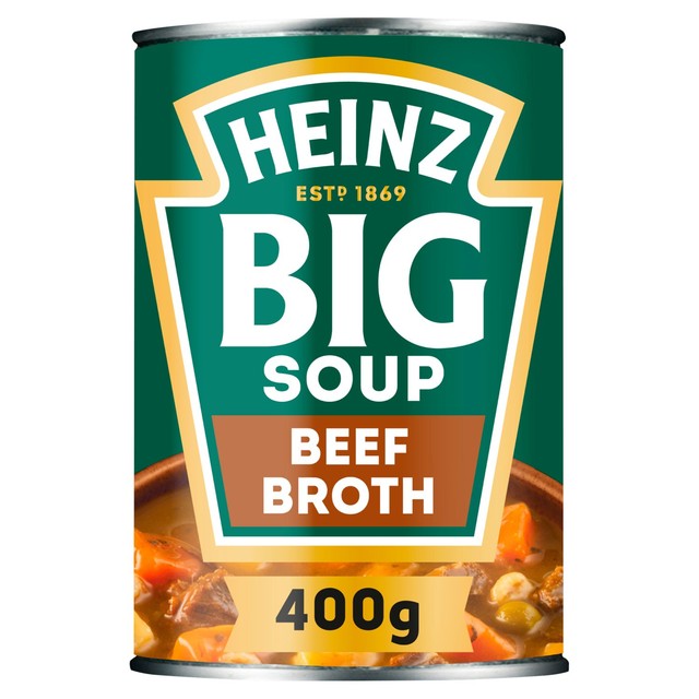 Heinz beef broth chunky soup 400g, UK version