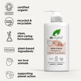 Dr Organic Probiotic Skin Calm cream cleanser 150ml - British product