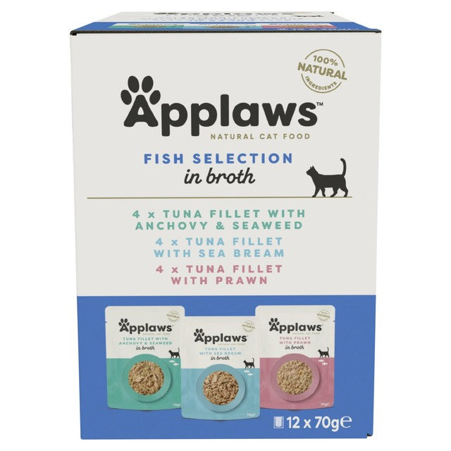 Applaws cat food pouches Fish Selection 12 x 70g - British product