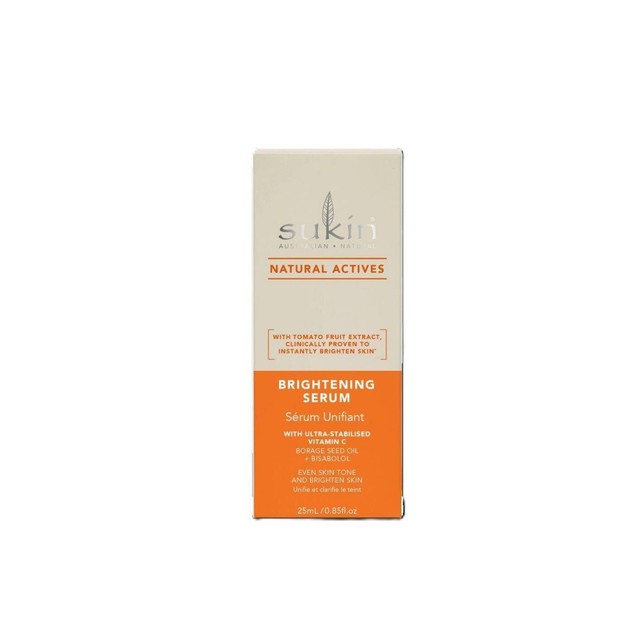 Sukin Natural Actives Brightening Serum 25ml (British brand)