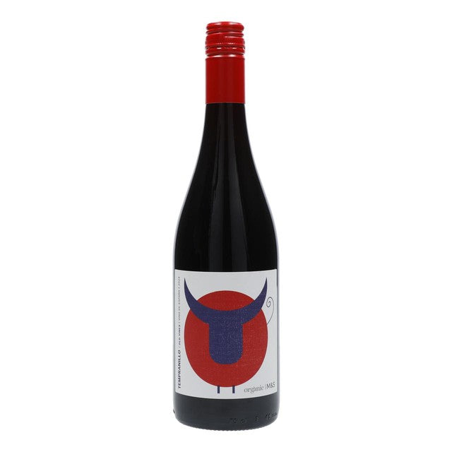 M&S Organic Tempranillo red wine (British brand)