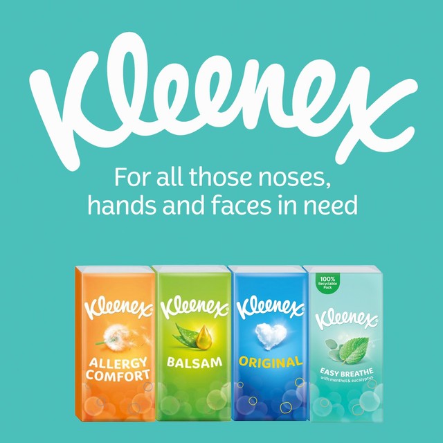 Kleenex Easy Breathe tissues 6 pack, UK version