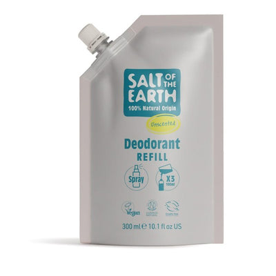 Salt of the Earth Natural Deodorant Spray Refill Unscented 300ml