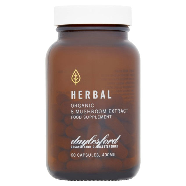 Daylesford Organic 8 Mushroom Extract Supplement Capsules 60 capsules - British product
