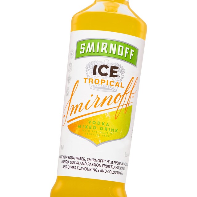 Smirnoff Ice Tropical vodka premixed drink 70cl (British brand)