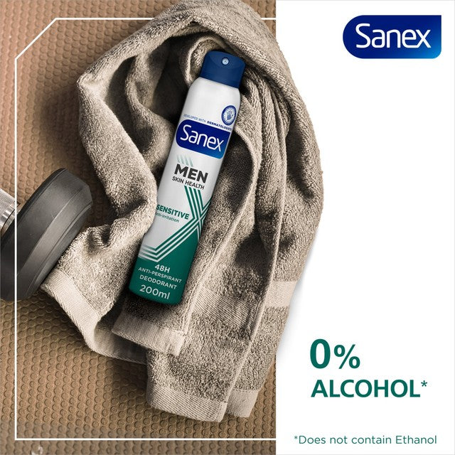 Sanex Men Sensitive Antiperspirant Spray 200ml (British brand)