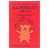 MILLER'S bear-shaped raspberry biscuits 100g, imported from the UK
