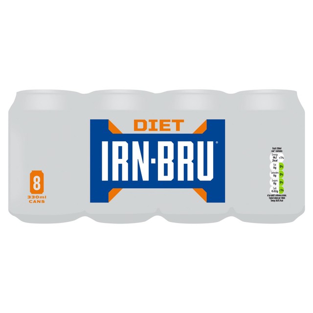 Irn-Bru zuckerfreie Cola 8 x 330 ml, britische Version