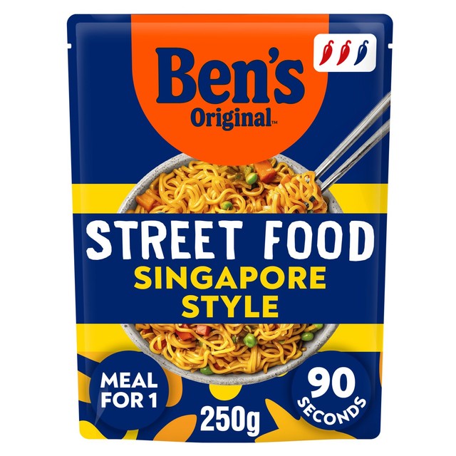 Ben's Original Singapore Style Microwave Noodles 250g - British product