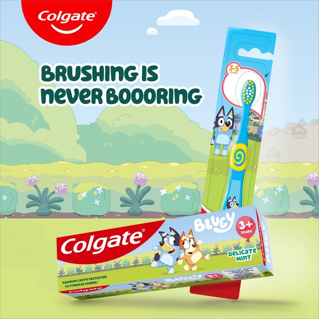 Colgate Bluey kids toothpaste 75ml tube, imported from the UK