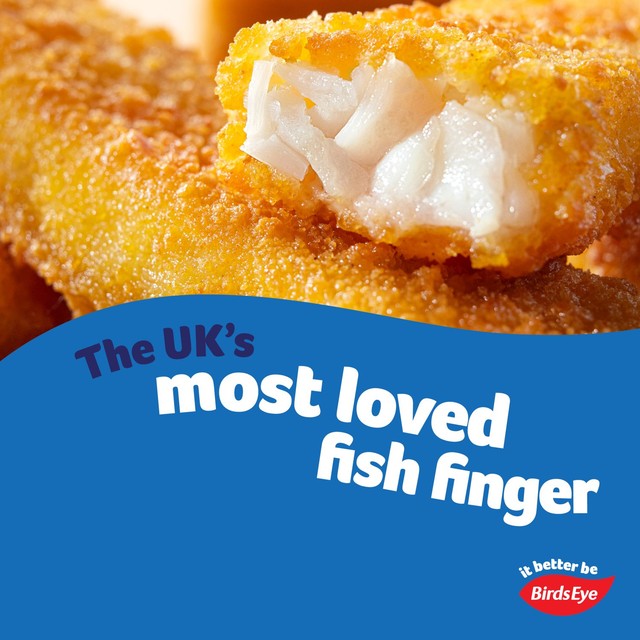 Birds Eye breaded cod fish fingers 896g - British product