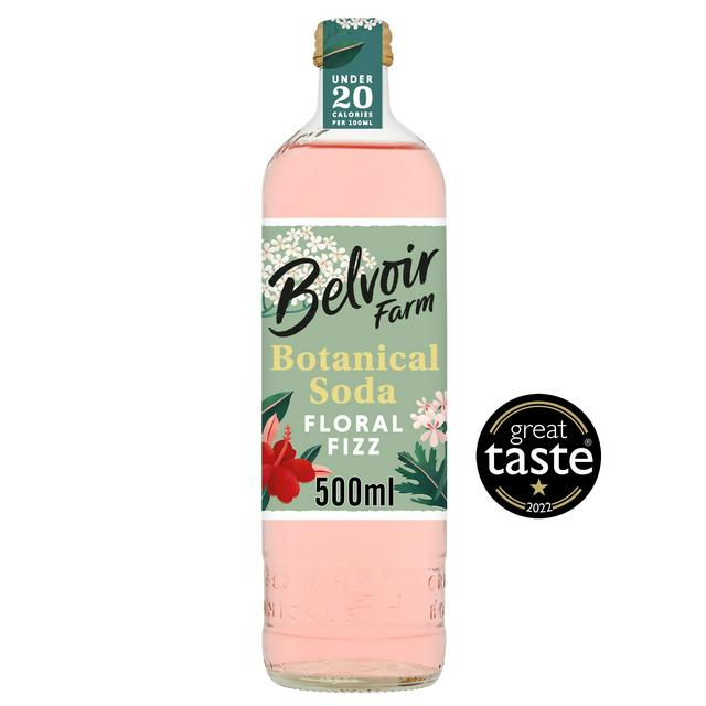 Botanical Soda Floral Fizz with Elderflower and Hibiscus 500ml