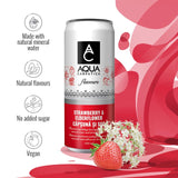 Aqua Carpatica strawberry and elderflower flavoured sparkling water 4 x 330ml - British product