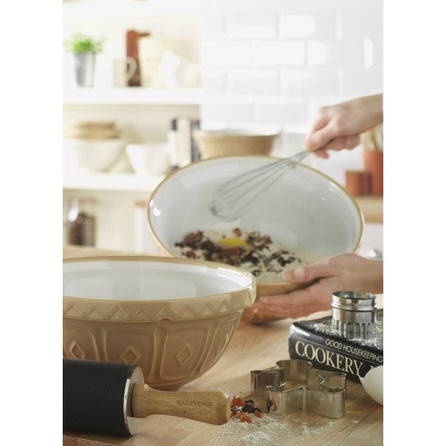 Mason Cash Cane mixing bowl beige 29cm, imported from the UK