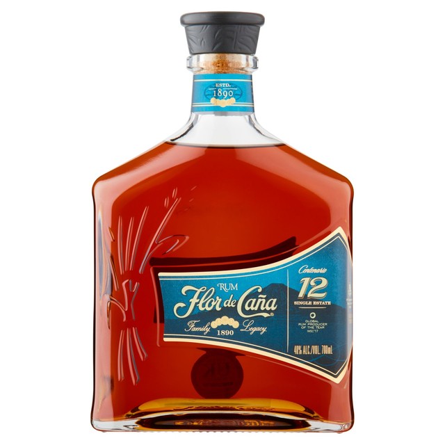 Flor De Cana 12 Year Old Rum 70cl - British product