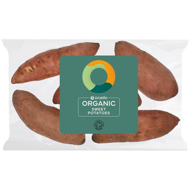Ocado organic sweet potatoes 750g, imported from the UK