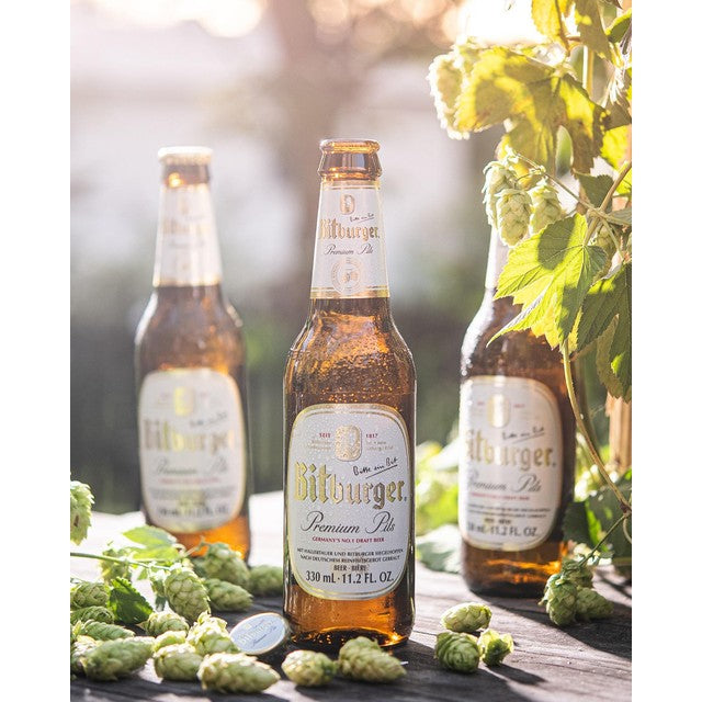 Bitburger Premium Pils beer 12 x 330ml - British product