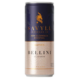 Savyll Alcohol-Free Bellini 250ml can (British brand)