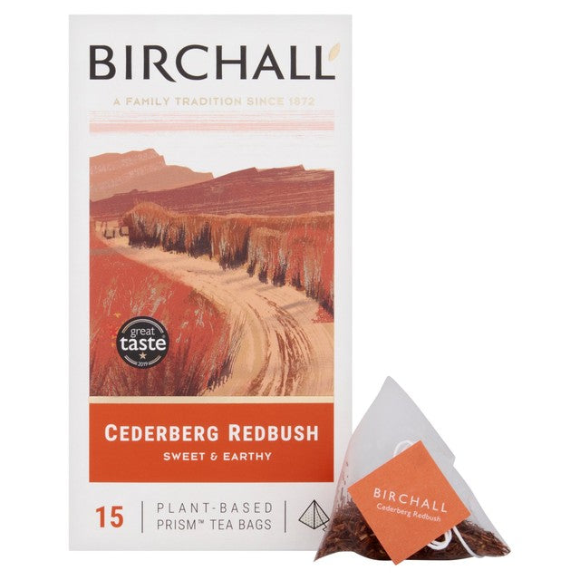 Birchall Cederberg Redbush rooibos tea bags 15 count - British product