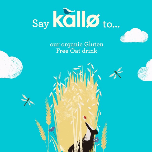 Kallo organic oat drink 11% 1L, UK version