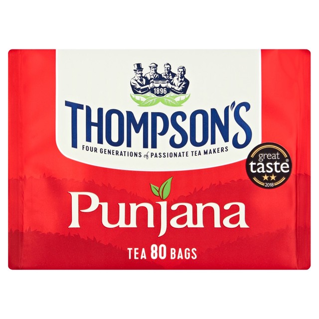 Punjana black tea bags 80 bags (British brand)