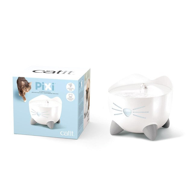Catit Pixi Fountain White cat drinking fountain - British product