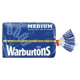 Warburtons white sliced medium bread loaf 400g (British brand)