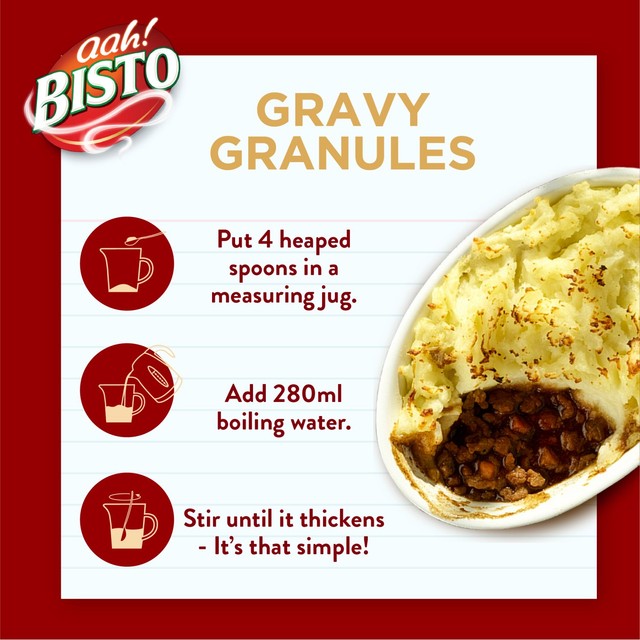 Bisto gravy granules in a tub, UK version