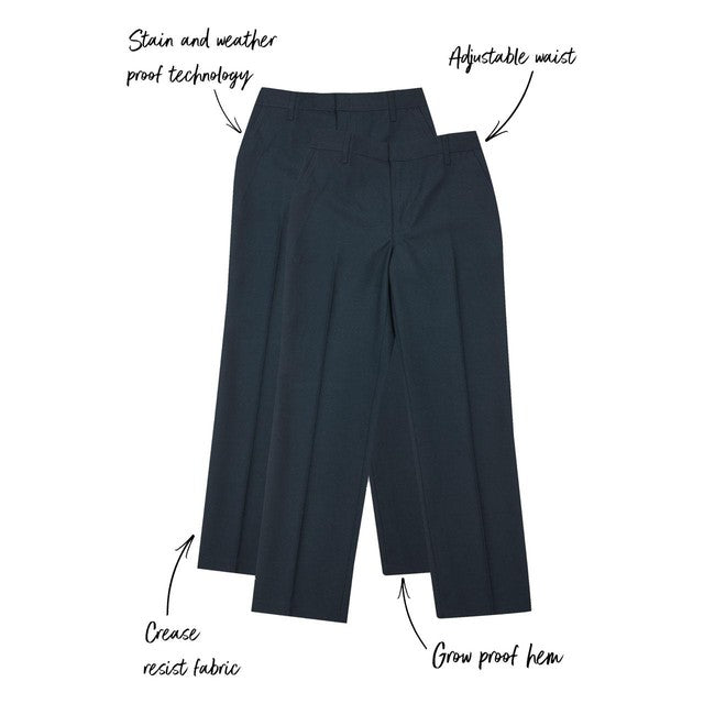 M&S boys' navy school trousers for 9-10 year olds, imported from the UK