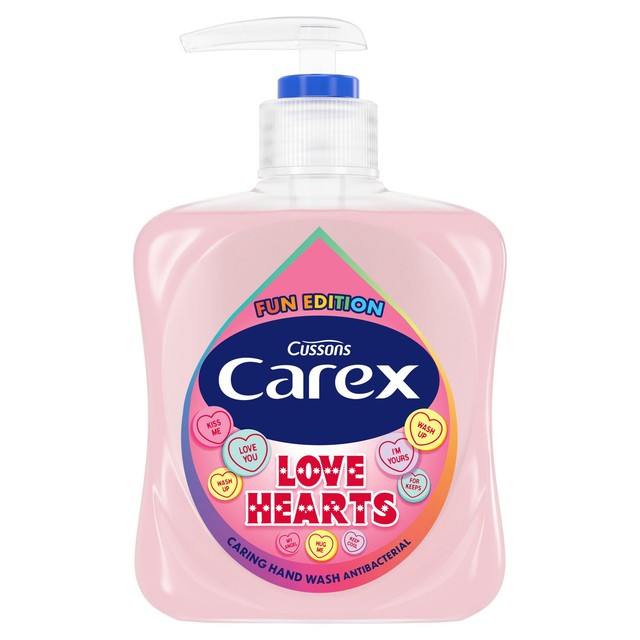 Carex Love Hearts hand wash 250ml - British product