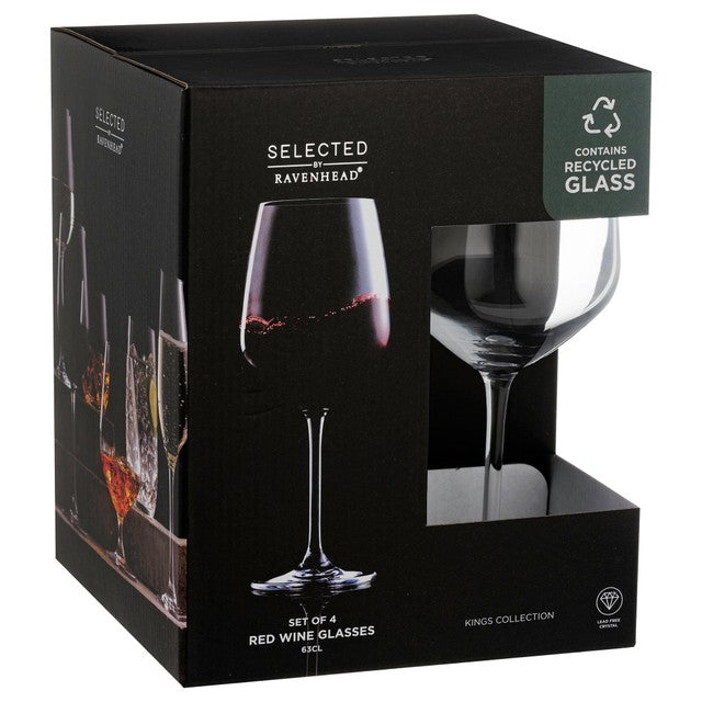 Ravenhead Kings red wine glasses 63CL, imported from the UK
