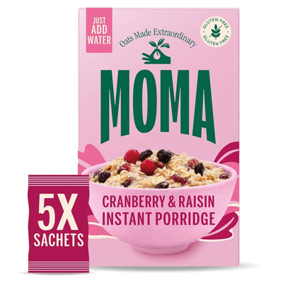 Moma Gluten Free Cranberry & Raisin Porridge Sachets 5 x 70g