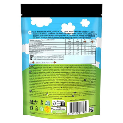 وجبة خفيفة آيس كريم M&S Ben & Jerry's Salted Caramel Brownie Peaces 160 مل - اشترِ عبر الإنترنت من McGrocer