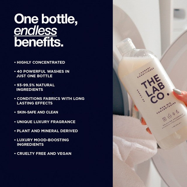 The Lab Co. relaxing non-bio fabric conditioner 1L (British brand)