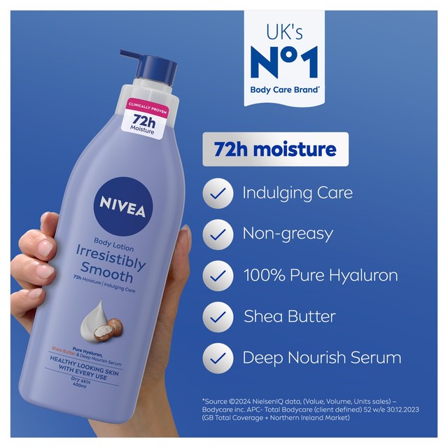 Nivea body lotion for dry skin 400ml, imported from the UK