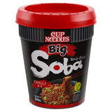 Nissin Soba Big Chilli instant noodles pot 115g, imported from the UK