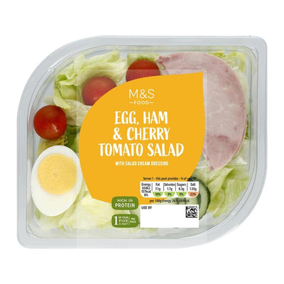 M&S Egg, Ham & Cherry Tomato Salad Ferdigsalat 245g