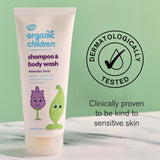 Green People Children Shampoo Body Wash Lavender 200ml, imported from the UK