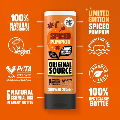 Gel douche Original Source épicé à la citrouille 250 ml