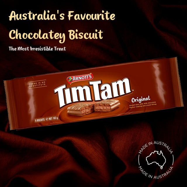 Tim Tam Original Chocolate Biscuit Bars 163g (British brand)