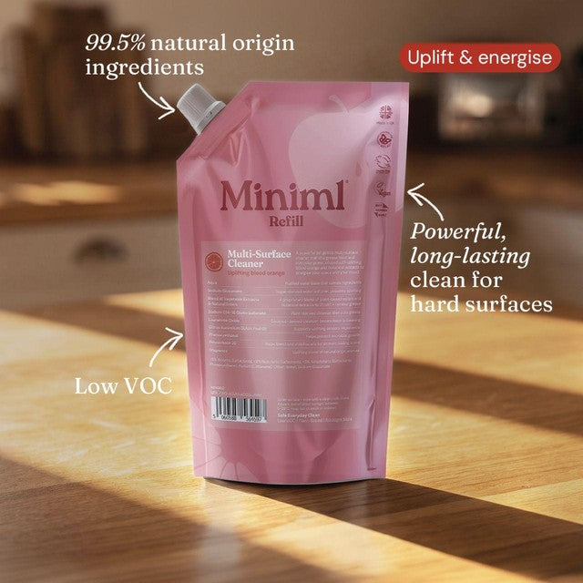 Miniml multi-surface cleaner blood orange 1L, imported from the UK