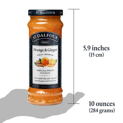 St Dalfour appelsiini-inkivääri hedelmälevite 284g