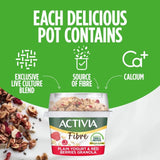 Activia yogurt and red berries muesli breakfast pot 165g - British product