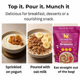 The Happy Pear granola with coconut and raspberry 350g (British brand)