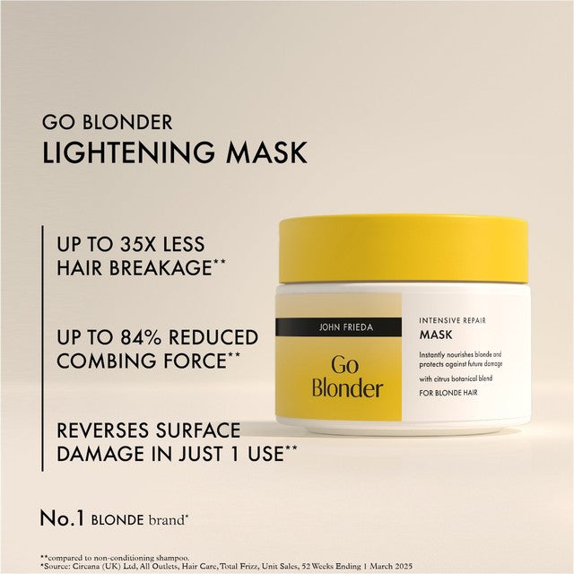 John Frieda Go Blonder Intensive Repair hair mask, UK version