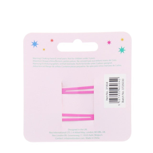 Rex London unicorn glitter hair clips 5cm (British brand)