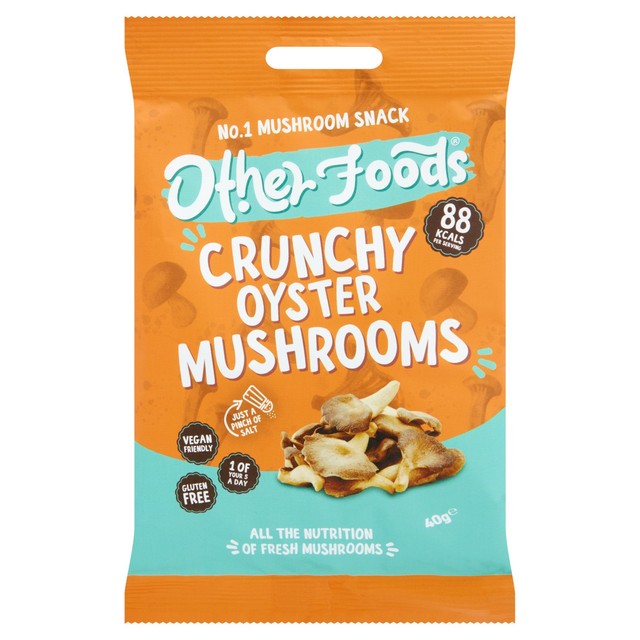 Other Foods Crunchy Oyster Mushrooms crisps 40g - British product